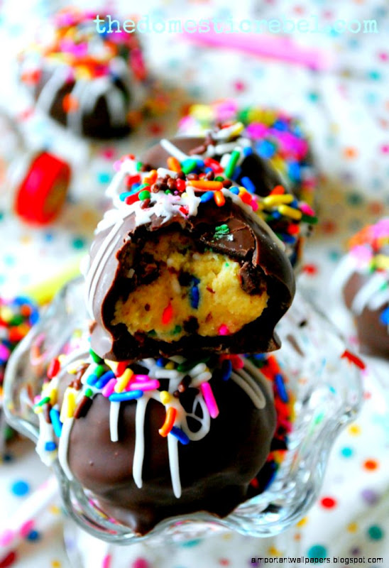 Cake Batter Cookie Dough Brownie Bombs The Domestic Rebel Cake Batter Cookie Dough Brownie Bombs The Domestic Rebel