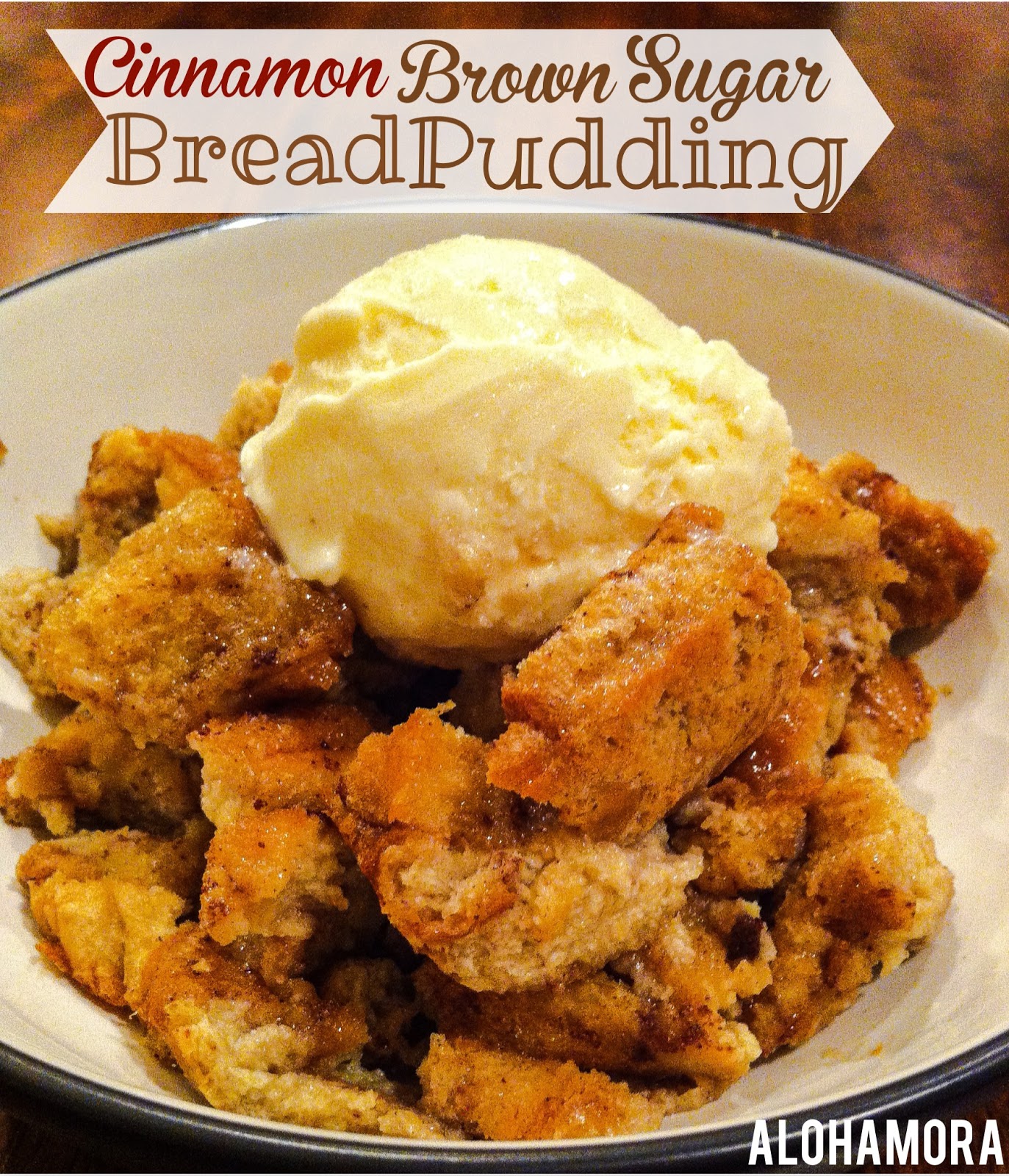 Alohamora Open a Book Cinnamon Brown Sugar Bread Pudding