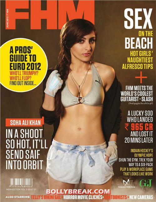 Soha Ali Khan FHM Cover Scan - (3) - Who is Hottest FHM Cover girl from Bollywood?