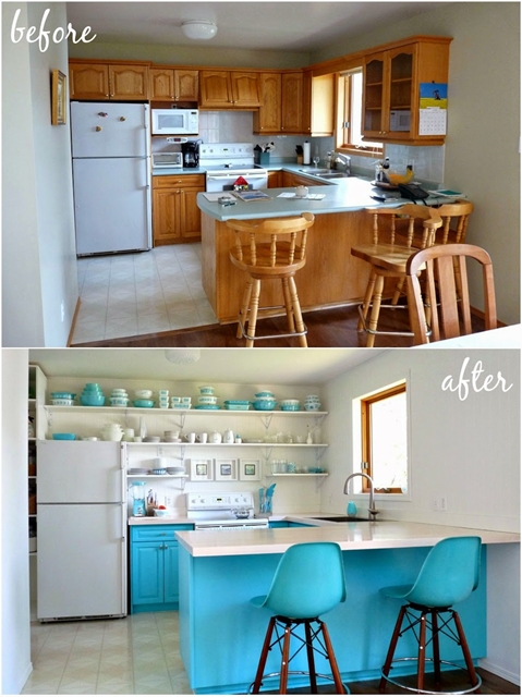 antes e depois cozinha