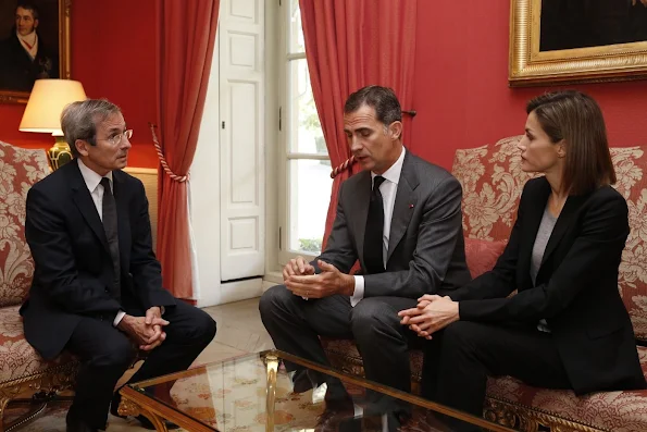 King Felipe and Queen Letizia of Spain signed the book of condolence over the terrorists attacks that took place on November 13 in the French capital, Paris.