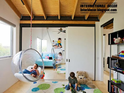 hanging chairs for kids room, modern hanging chairs 2014