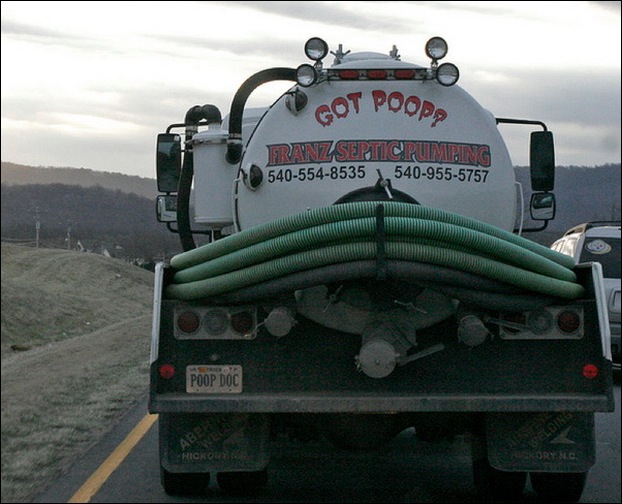septic truck poop tank trucks slogans funny humor sewage signs jokes tanks monster got joke things barnorama automobile doing vehicles