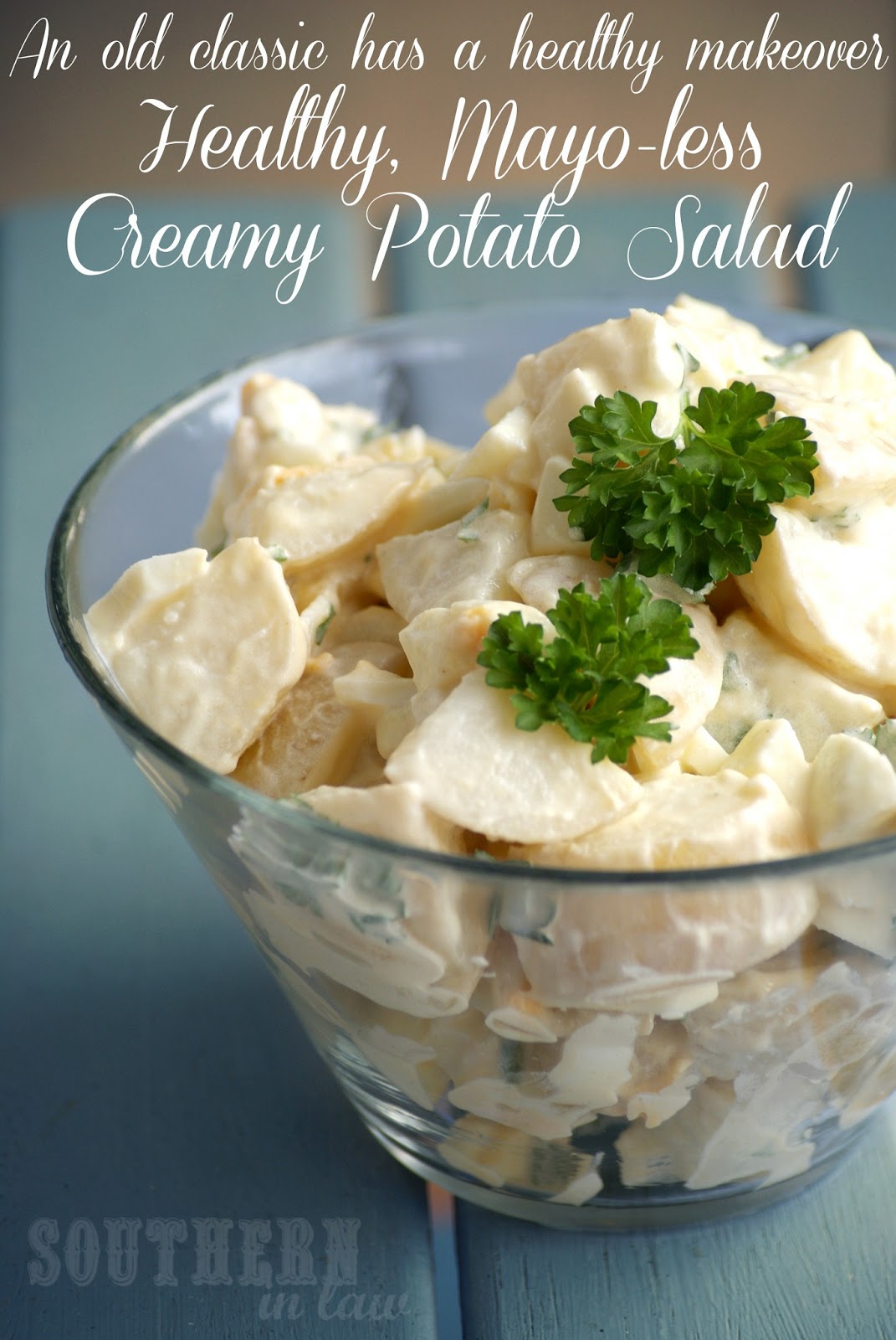 Southern In Law Recipe Healthy Potato Salad (Mayoless but so creamy!)