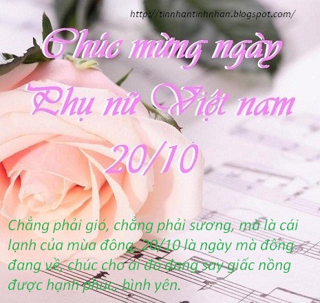 Tổng hợp những tấm thiệp 20-10 đẹp nhất bằng lời chúc ngày phụ nữ Việt Nam