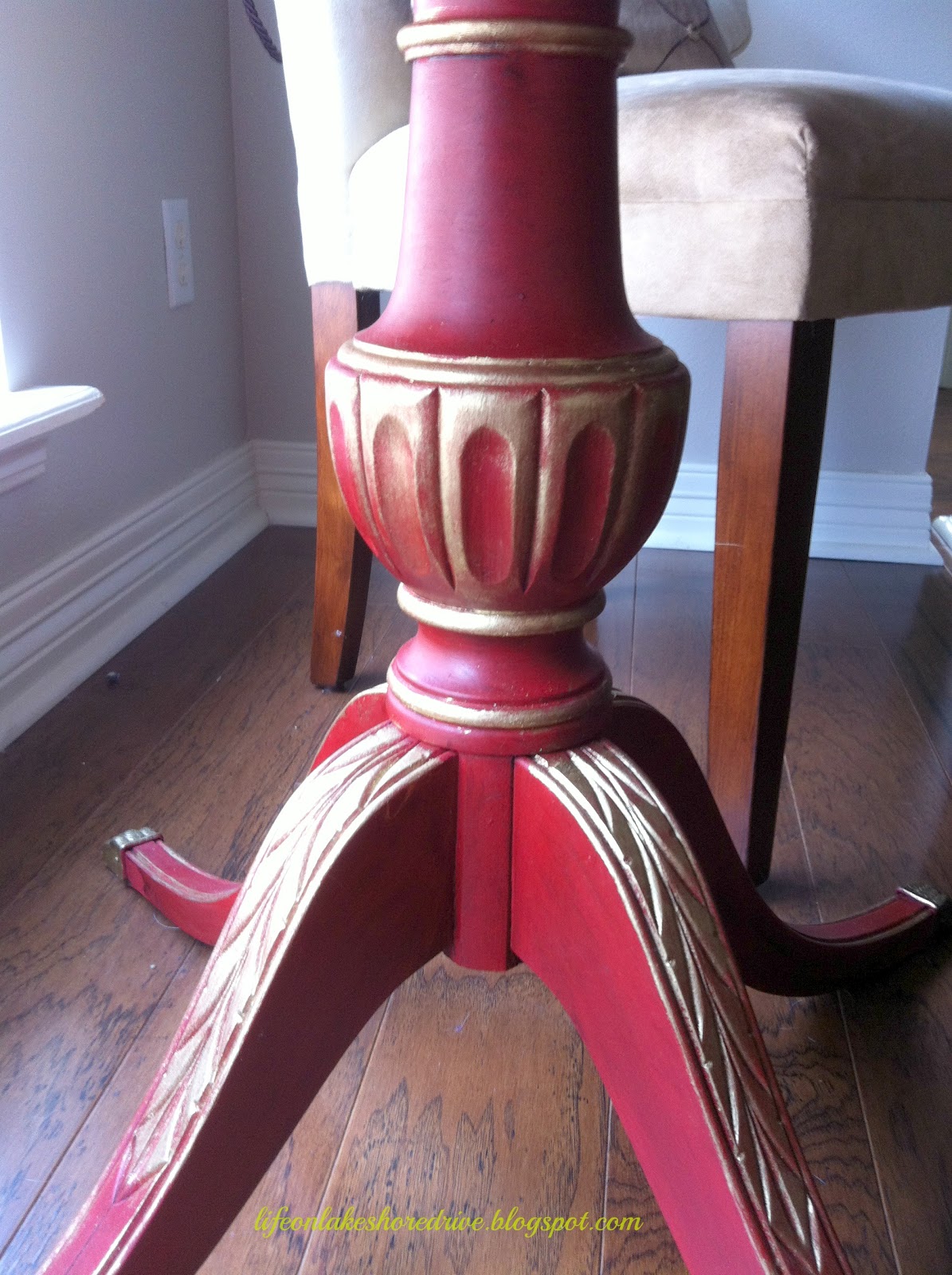 ASCP Emperor's Red Table Makeover Life on Lakeshore Drive