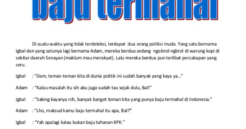 Selamat datang&hellip;.. Teks Anekdot dan Teks Humor