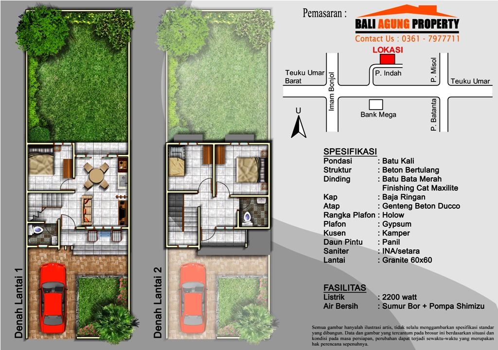 Bali Agung Property Dijual Rumah Minimalis Tipe 80 132 Lokasi