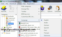 Internet Download Manager 6.05, Bahasa Indonesia
