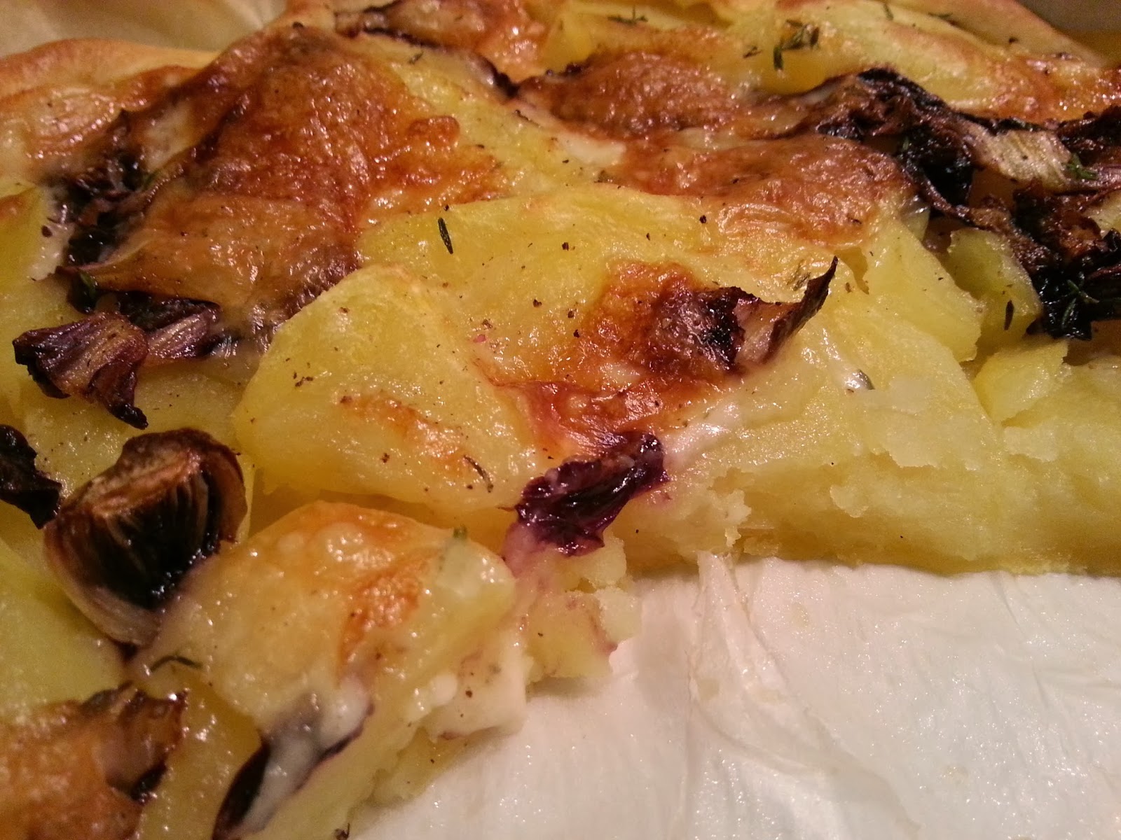 Torta patate, radicchio e taleggio - Il freddo è arrivato!