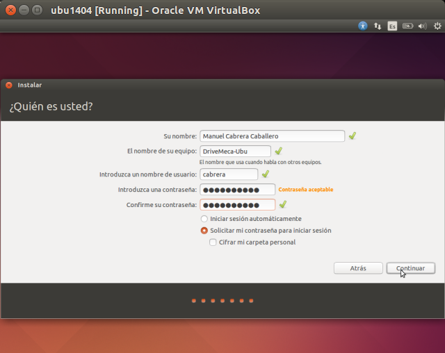 DriveMeca instalando Ubuntu 14.04 Trusty Tahr paso a paso