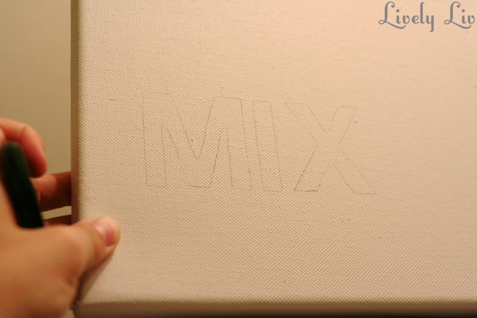 Lively Liv {DIY word canvases}