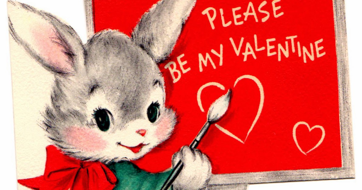 Two Crazy Crafters Vintage Bunny Valentine