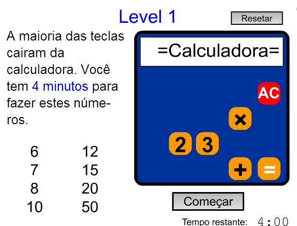 Calculadora Quebrada - Jogos - Racha Cuca
