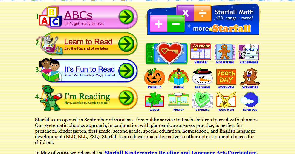 Elementary Teaching Fun: Starfall