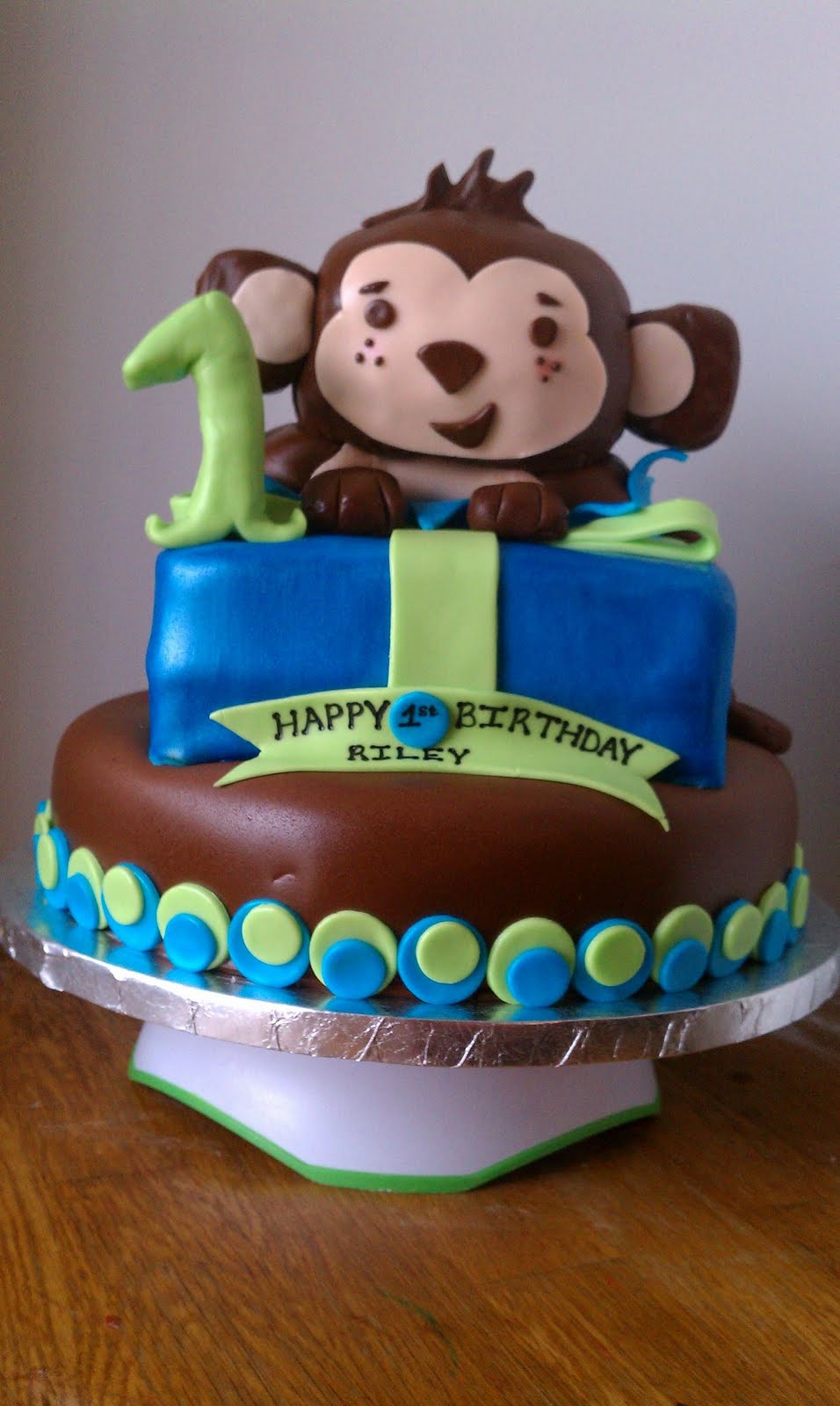 Angel Wing Cakes: Monkey Boy 1st Birthday!!