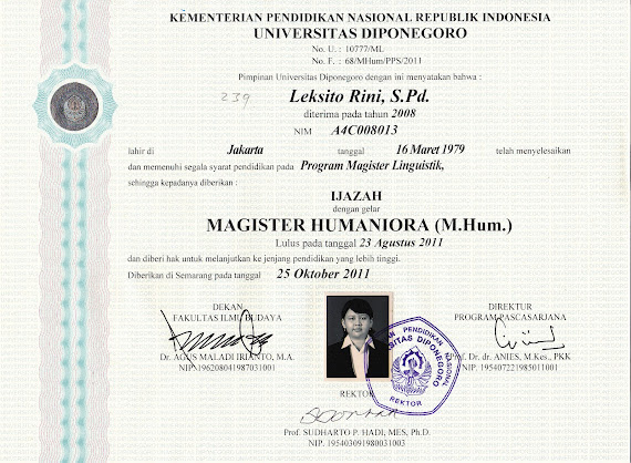 My Master Diploma