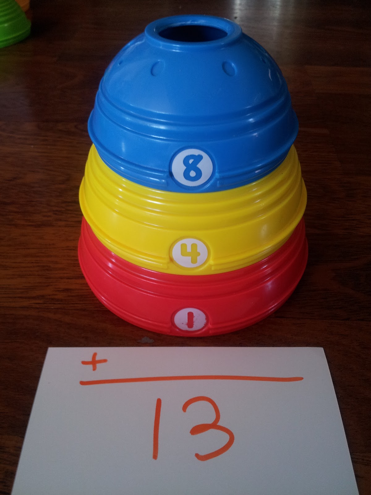 Kids Math Teacher: Math Activities with Stacking Cups!