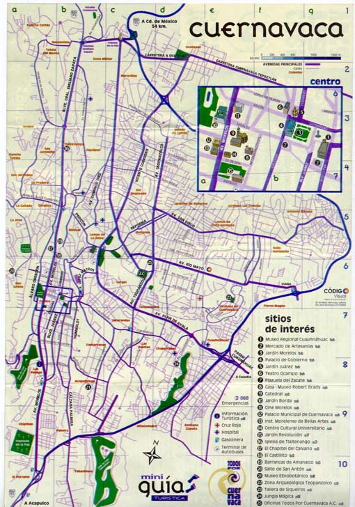 Cuernavaca Mapa Político Región Mapa Político Ciudad Región