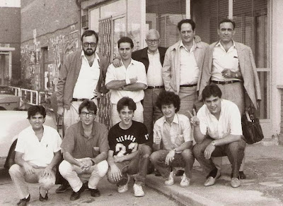 Equipo del C. C. Sant Andreu en su desplazamiento a Lérida, temporada 1986/87