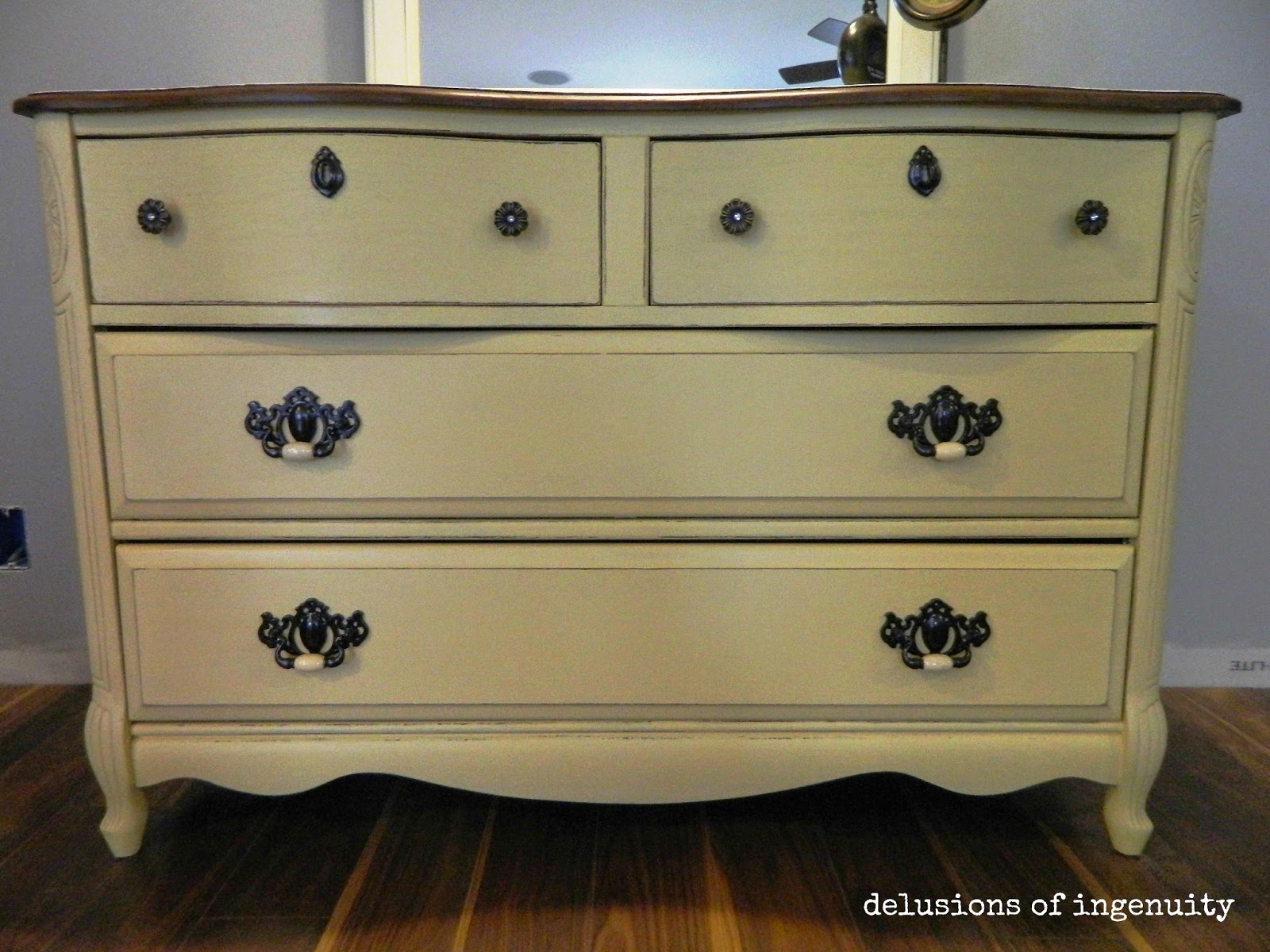 delusions of ingenuity craigslist dresser makeover {a diabolical plan