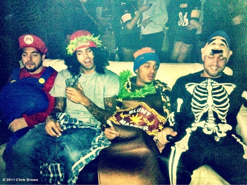 Chris Brown Body Suit Green Chris Brown Body Suit Green