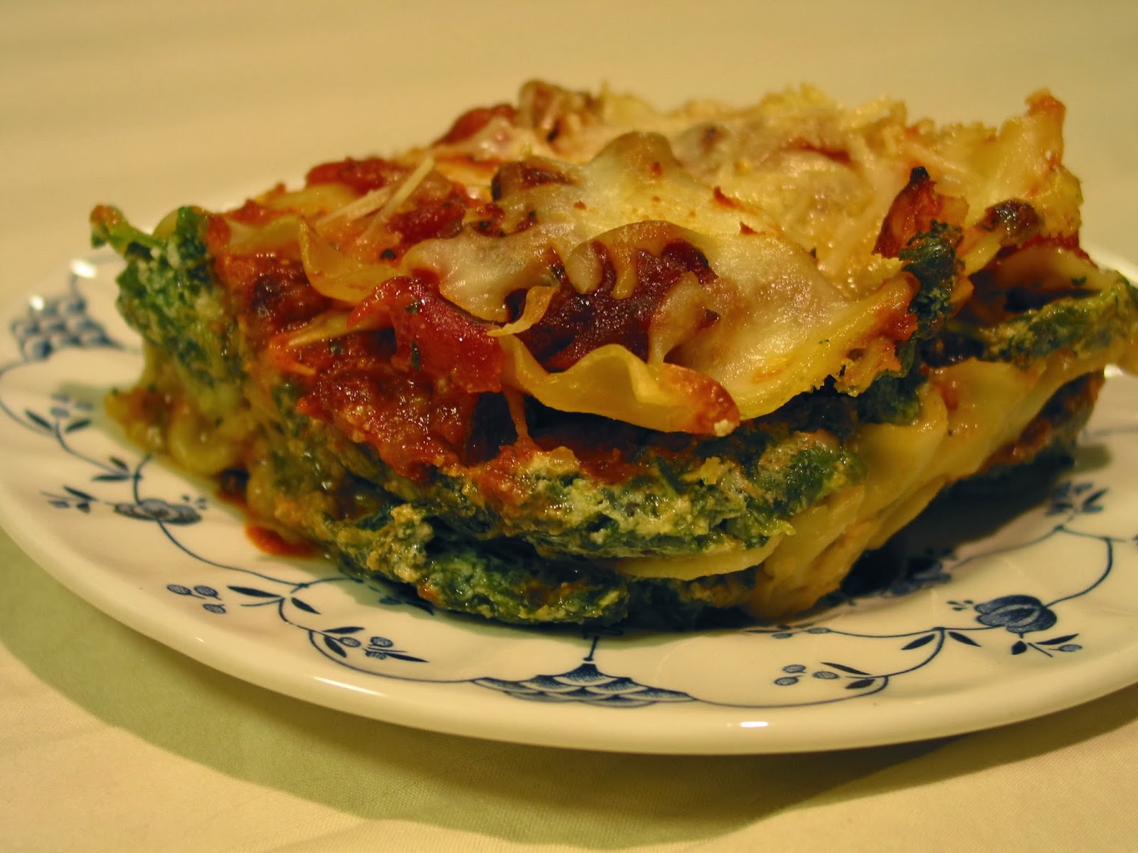 the experimental cook 101 Spinach Lasagna With Italian Sausage