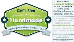 I am Handmade Certified!