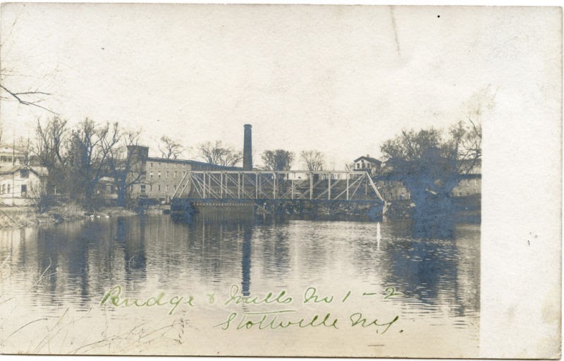 Old Pictures of Columbia County NY Bridge and Mills No. 1 & 2