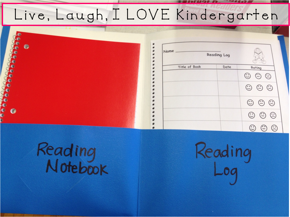Reading Folders Live, Laugh, I LOVE Kindergarten