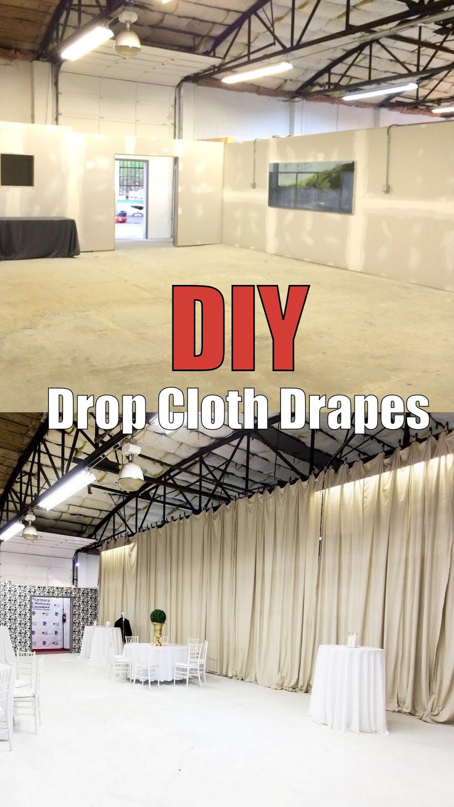 DIY Drop Cloth Drapes Rashon Carraway