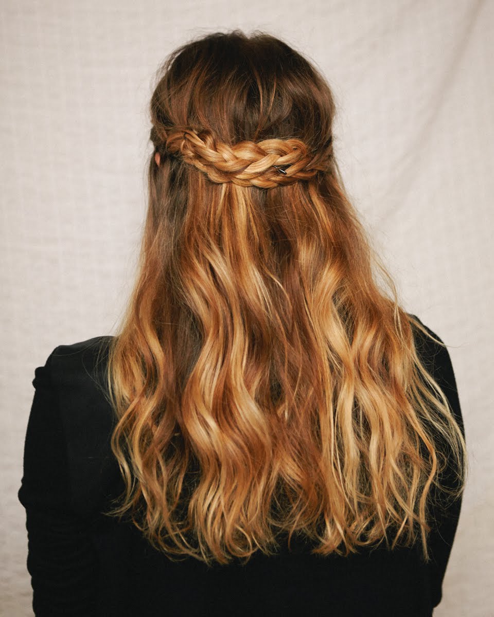 This is Amazing Halfup braided crown