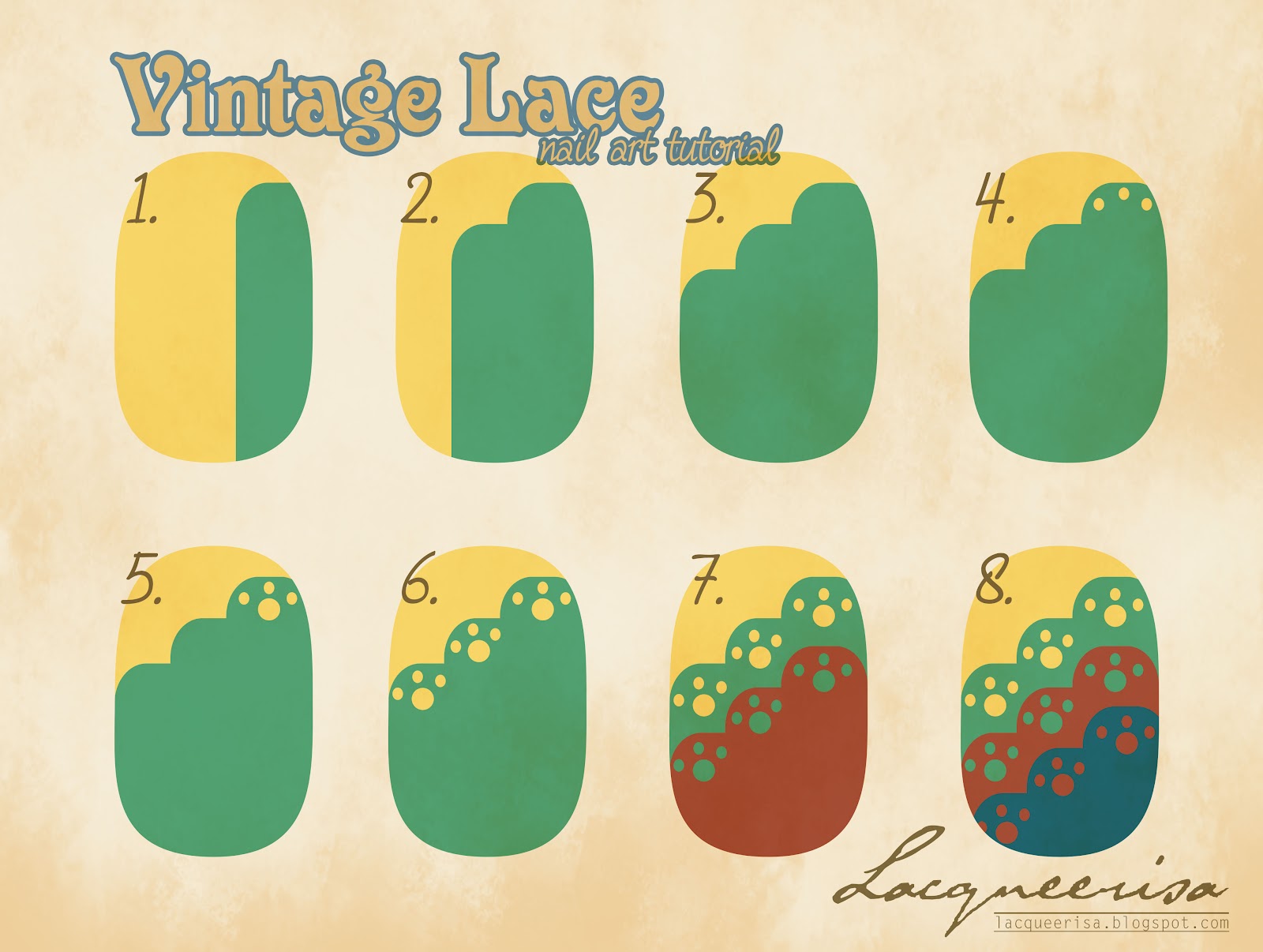 Lacqueerisa Vintage Lace Nail Art Tutorial