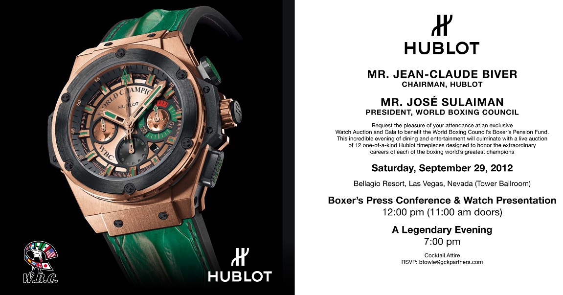Hublot world champion wbc on sale