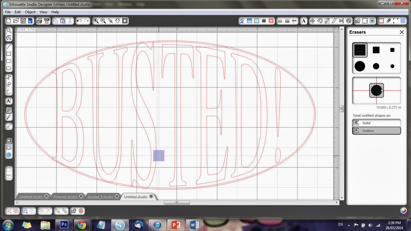 things that shine How to create a word in an oval shape to cut in