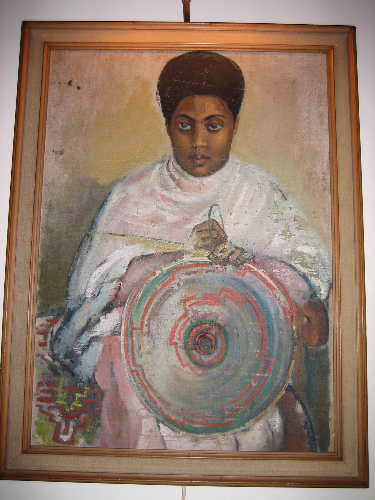 Wemezekir Portrait of Ethiopian Lady given to an American dignitary