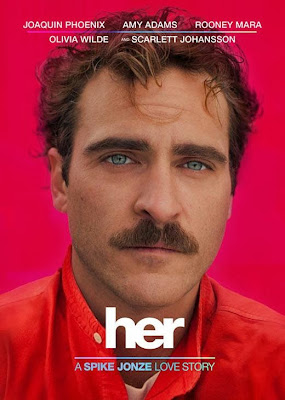 Poster Of Hollywood Film Her (2013) In 300MB Compressed Size PC Movie Free Download At worldfree4u.com