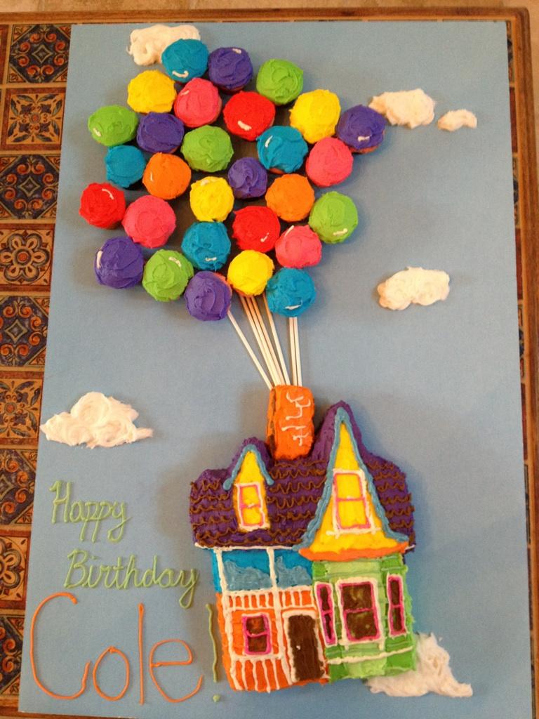 la vie en turquoise UP Birthday Cake