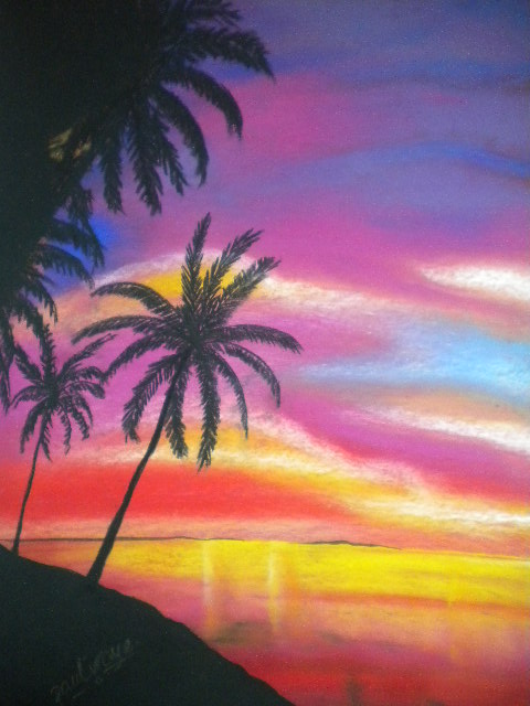 Paul Iroye Chalk Pastel Paintings