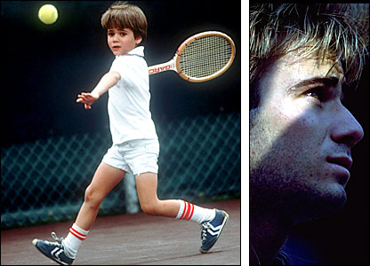 Top Tennis Players: Andre Agassi Young