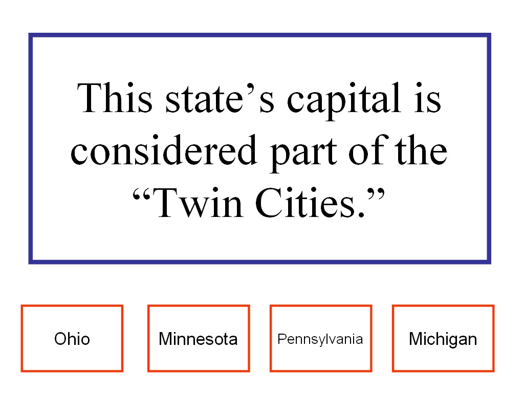 Student Survive 2 Thrive: American State Capitals Trivia Game