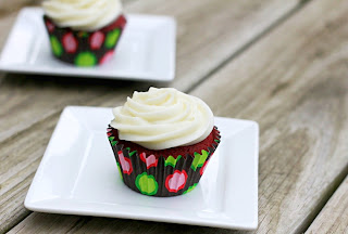 red velvet cupcakes on white plate