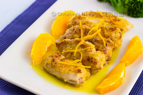 煎雞扒配香橙汁 Pan-fried Chicken Thigh in Orange Sauce02