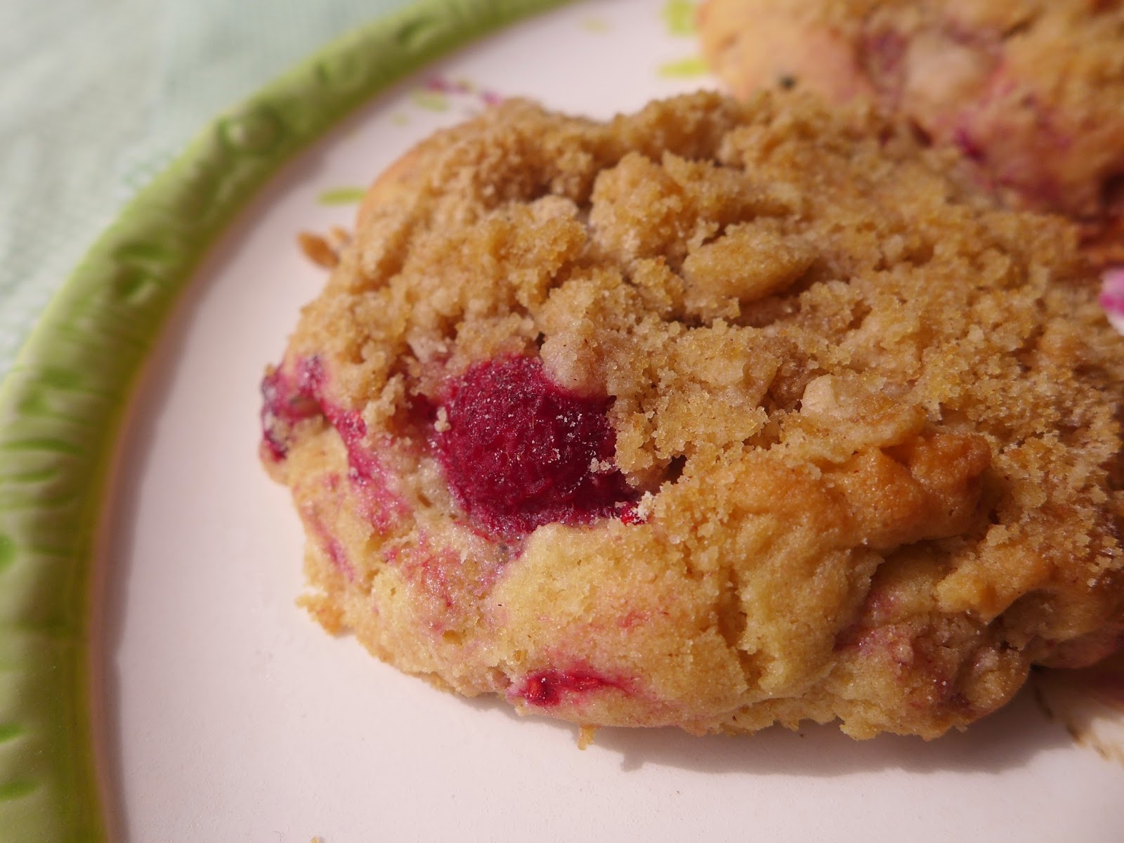 Dimples & Delights Raspberry (formerly known as Blueberry) Muffin Cookies