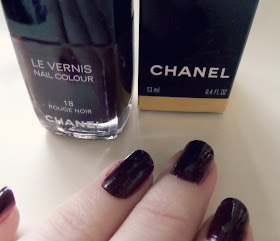 Chanel Rouge Noir Nail Polish Swatch