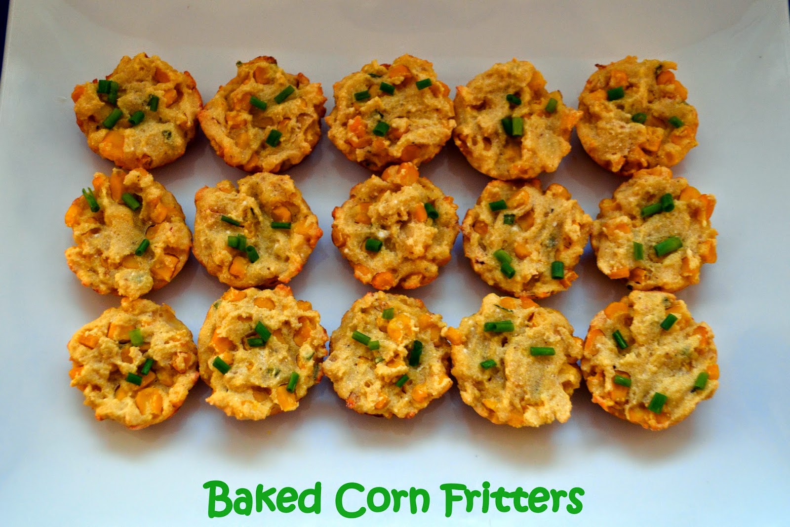 Flavors by Four Baked Corn Fritters