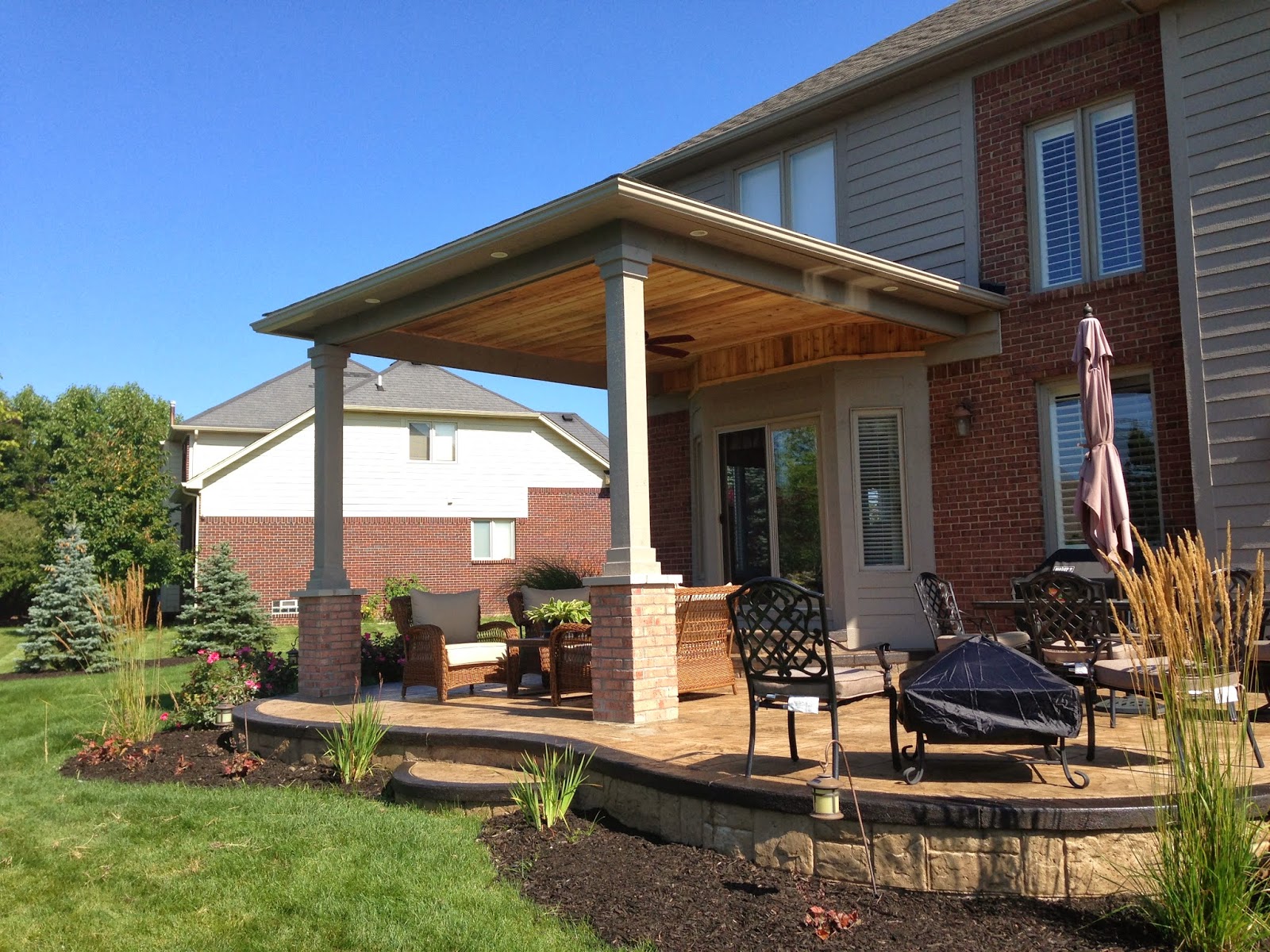 Outdoor Living County Michigan covered porch project, adds