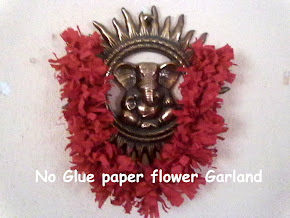 No-Glue paper-flower Garland
