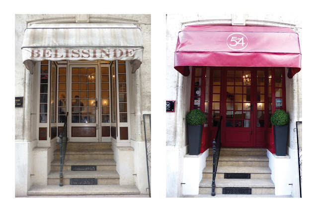 Photo avant / après travaux au Studio 54, à gauche avant et à droite après travaux. A gauche anciennement le salon de coiffure Belissinde et à droite le salon de coiffure Studio 54, après travaux.