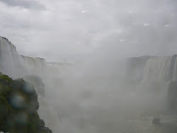 "The Devil's Throat" permanent mushroom cap cloud -- Iguazu Falls, Brazilian side